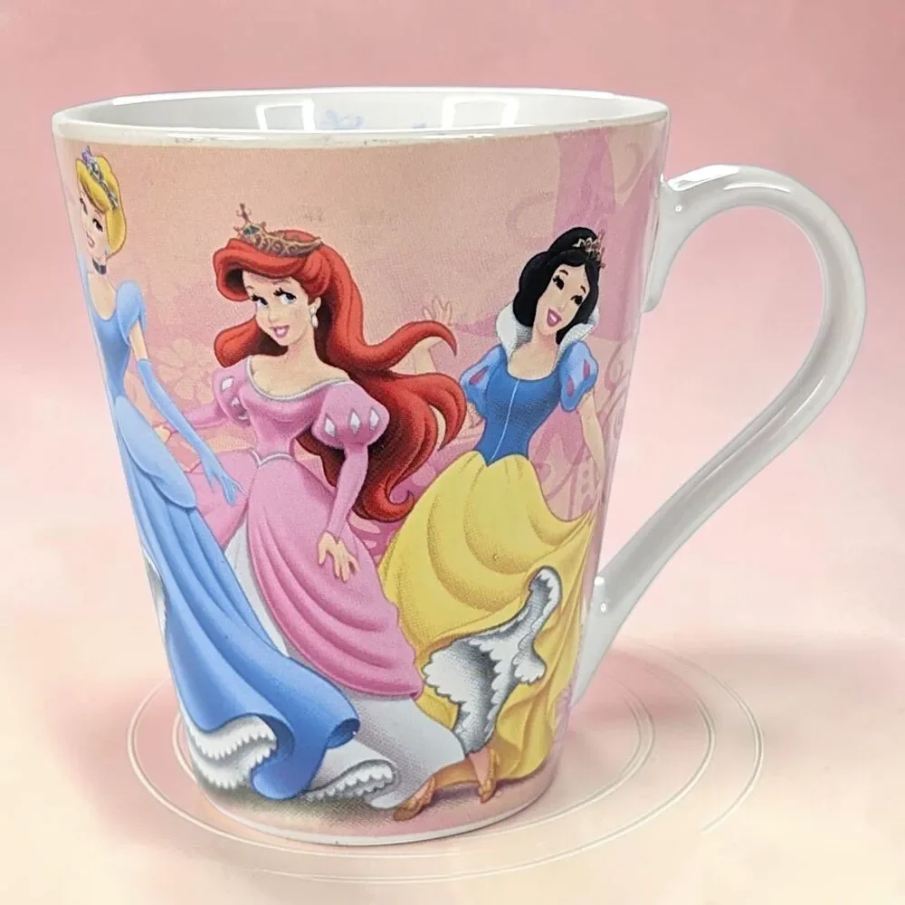 Disney Princess Coffee Mug 6 Princesses Ariel Cinderella Snow White 4